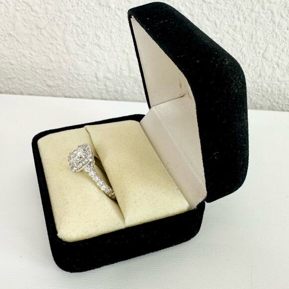 NEW Kay Jewelers Neil Lane Engagement Diamond Ring 14K White Gold 1.5ct size 4.5 - Picture 5 of 11